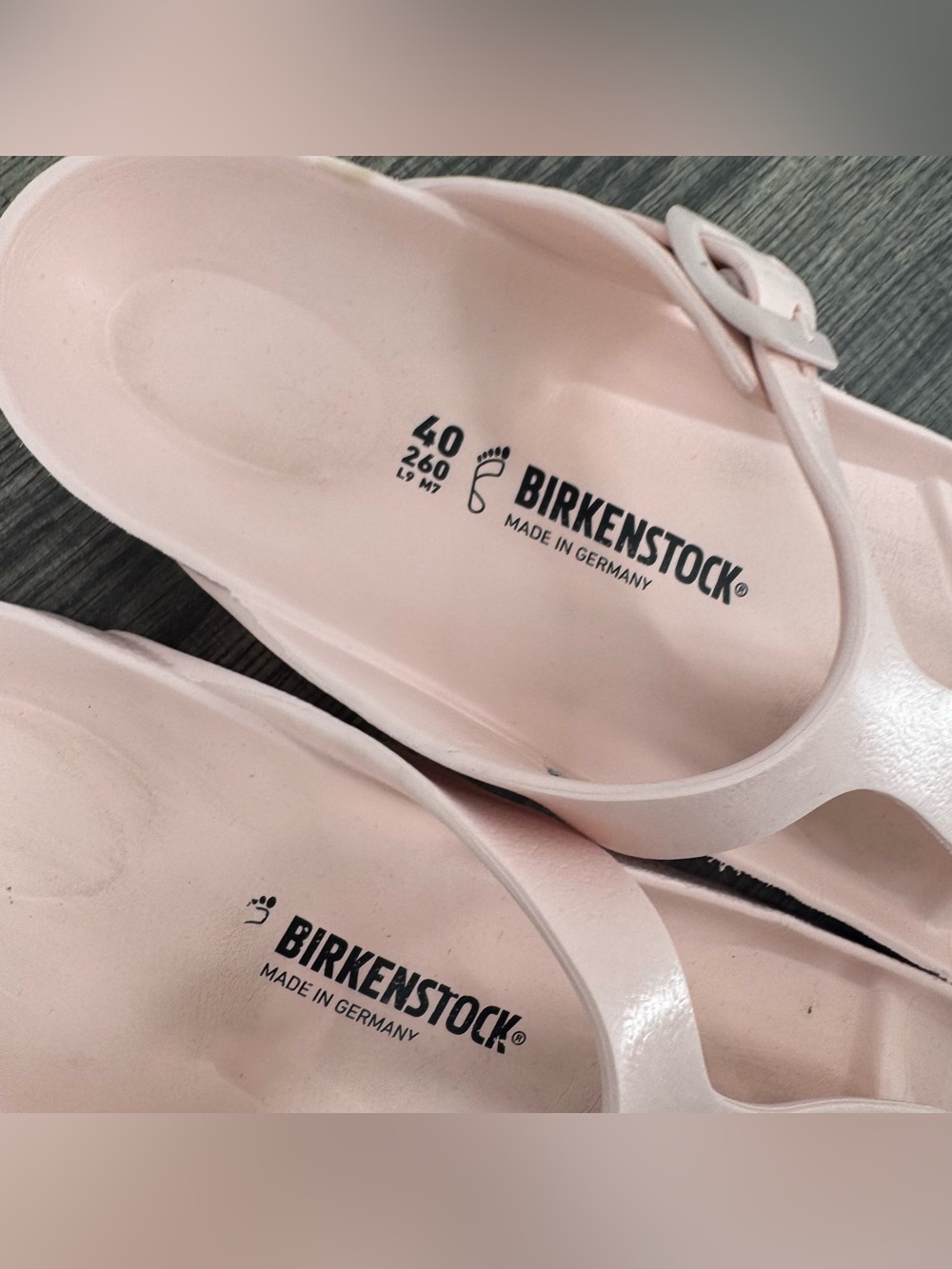 Birkenstock Gizeh Essentials EVA Sandals Light Pink - Picture 9 of 11